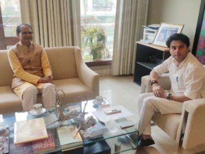 सिंधिया-शिवराज की मुलाकात, कैबिनेट विस्तार को लेकर हुई चर्चा