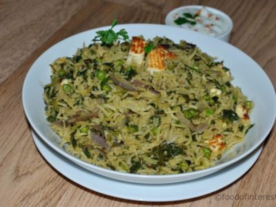 बनाना सीखें  मेथी और पनीर का टेस्टी पुलाव