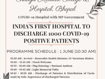 1000 कोरोना मरीजों को स्वस्थ कर डिस्चार्ज करने वाला भारत का पहला अस्पताल बना चिरायु, आज 108 लोग स्वस्थ हो घर लौटे