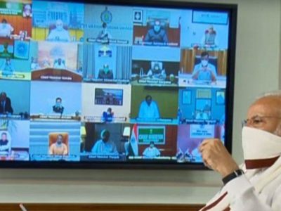 आज प्रधानमंत्री वीडियो कॉन्फ्रेंसिंग के जरिए करेंगें 21 राज्यों के मुख्यमंत्री से चर्चा