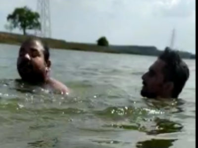 VIDEO : कलियासोत डेम में युवक पर मगरमच्छ का हमला, दोस्त ने बचाई जान