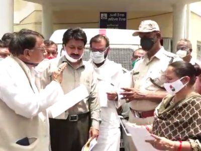 बीजेपी के पत्र का विरोध, कांग्रेस ने एफआईआर के लिए दिया ज्ञापन