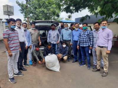 गांजे के साथ तीन आरोपी गिरफ्तार, क्राइम ब्रांच की कार्रवाई