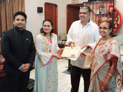 आंध्रप्रदेश के संस्कृति व पर्यटन मंत्री विधायक देवती कर्मा ने दिया राष्ट्रीय आदिवासी नृत्य महोत्सव के लिए न्यौता