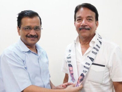 आम आदमी पार्टी में शामिल हुए गोवा के पूर्व डिप्टी सीएम दयानंद नार्वेकर