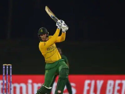 साउथ अफ्रीका के अकेले बल्लेबाज ने बनाई पाकिस्तान के बॉलर्स की रेल