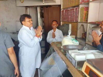 ऊर्जा मंत्री तोमर ने क्षेत्र भ्रमण कर नागरिकों को दी दीपावली की शुभकामनाएँ