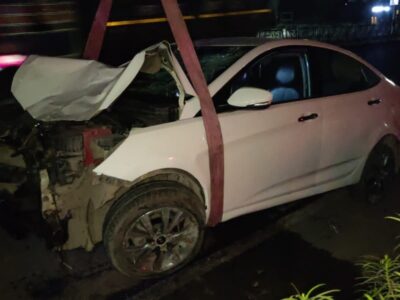 तेज रफ्तार कार ने बाइक व एक्टिवा को मारी टक्कर, युवती की मौत