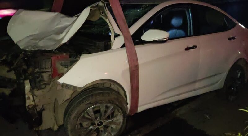 तेज रफ्तार कार ने बाइक व एक्टिवा को मारी टक्कर, युवती की मौत