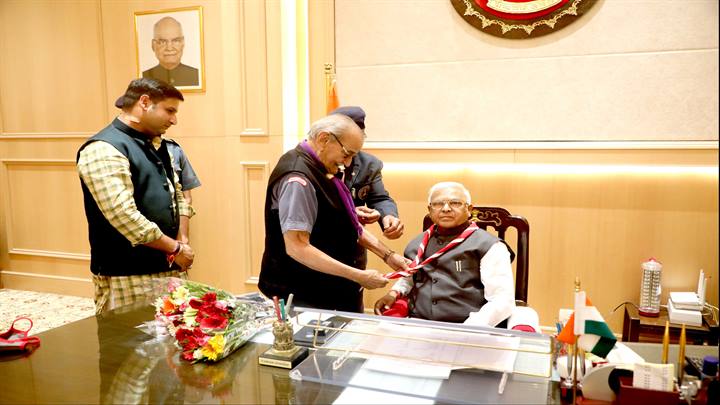 राजभवन में भारत स्काउट एण्ड गाइड का स्थापना दिवस मना
