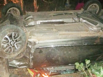 गुना सड़क में दर्दनाक हादसा , नींद में ही फंसे 3 लोग जिंदा जले