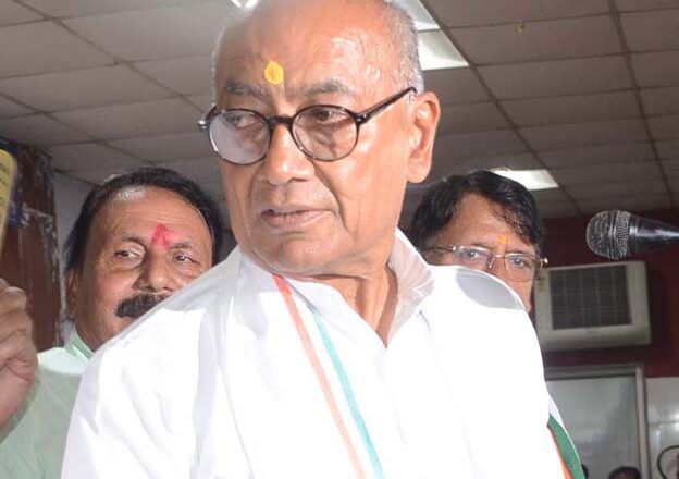 दिग्विजय सिंह विधायक रामेश्वर शर्मा के घर जाकर करेंगे प्रदर्शन