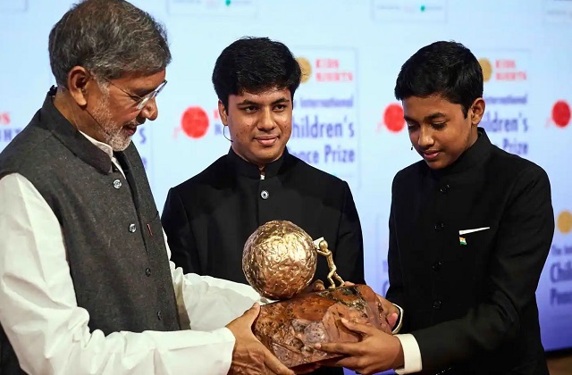 दिल्ली के दो भाइयों 17 वर्षीय विहान और 14 वर्षीय नव को अंतरराष्ट्रीय चिल्ड्रन पीस पुरस्कार