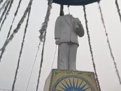 यूपी के जौनपुर में तोड़ी गई अंबेडकर की मूर्ति, एक गिरफ्तार