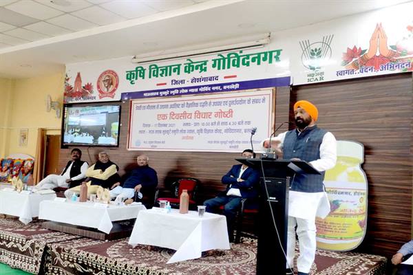 ड्रोन सिंचाई तकनीक कृषि क्षेत्र में ऐतिहासिक उन्नति लायेगी – पर्यावरण मंत्री डंग