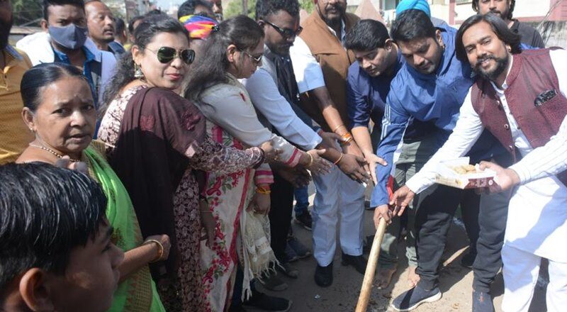 3 करोड़ 78 लाख के नाला का हुआ भूमिपूजन