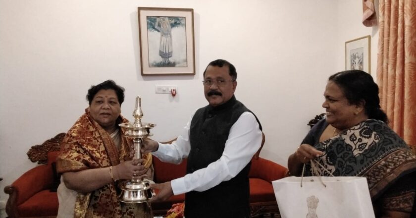 राज्यपाल उइके ने गोवा के राज्यपाल से की भेंट