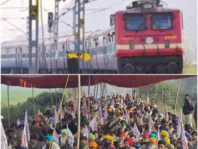 पंजाब में मांगों को लेकर किसानों का रेलवे ट्रैक पर धरना प्रदर्शन, जम्मू की कई ट्रेनें रद्द