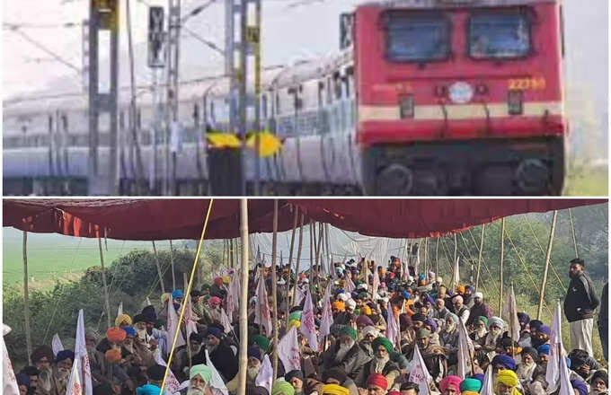 पंजाब में मांगों को लेकर किसानों का रेलवे ट्रैक पर धरना प्रदर्शन, जम्मू की कई ट्रेनें रद्द