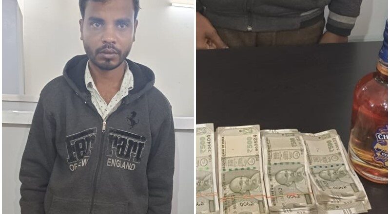शराब दुकान में लाखों की चोरी,पुराना सुरक्षा गार्ड ही निकला आरोपी