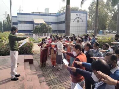प्रबंध संचालक सहित बिजली कार्मिकों ने ली ऊर्जा संरक्षण की शपथ