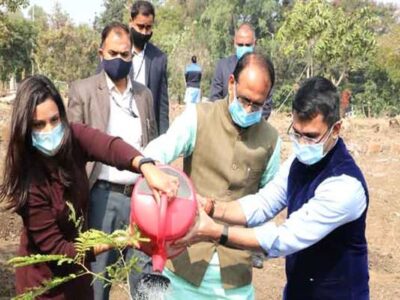 मुख्यमंत्री चौहान ने ड्रीम भोपाल ग्रीन भोपाल फाउंडेशन के साथ किया पौध-रोपण