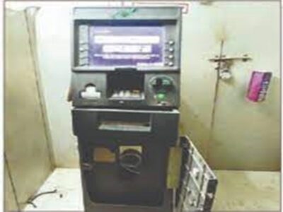 दो एटीएम को काटकर 41 लाख चुरा ले गए चोर