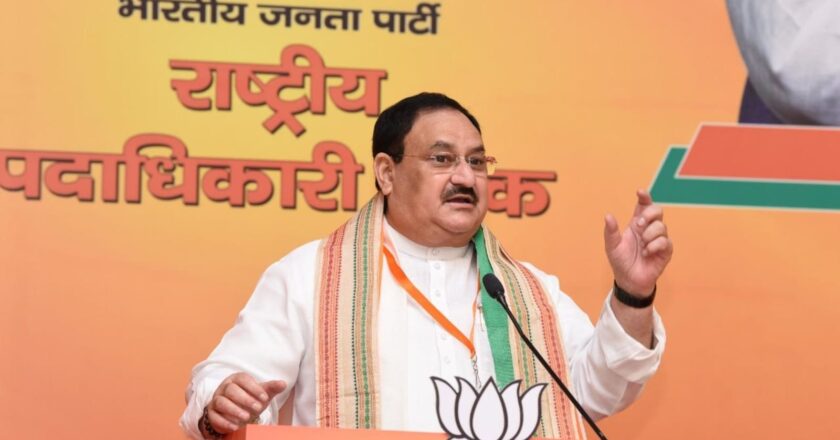 भाजपा अध्‍यक्ष जेपी नड्डा मेरठ के बूथ सम्‍मेलन में बोले- गन्ना हमारा है और जिन्ना उनका