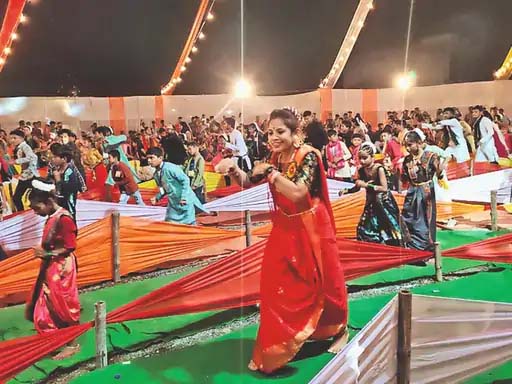 राजधानी में गरबा की धूम..