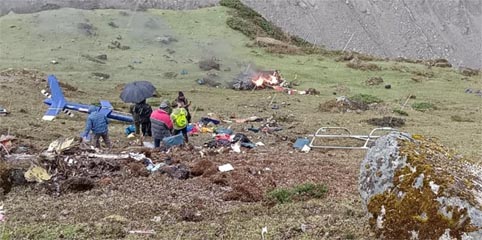 केदारनाथ में हेलिकॉप्टर क्रैश,पायलट समेत 7 लोगों की मौत की पुष्टि