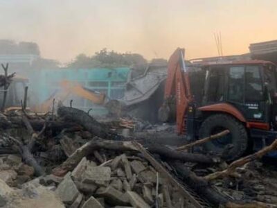 सीएम ने जाहिर की नाराजगी ,चंबल में डकैतों के घर पर पहुंचा बुलडोजर