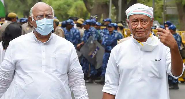 मल्लिकार्जुन खरगे ’80 साल के नौजवान’-दिग्विजय सिंह