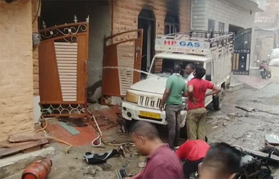 जोधपुर में बड़ा हादसा चार सिलेंडर के फटने से , चार लोग जिंदा जले ,16 लोग बुरी तरह जख्मी