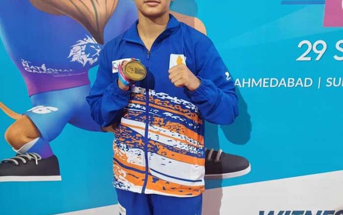 राष्ट्रीय खेल-2022 में दपूमरे की पूनम मंदीप कौर ने जीता बॉक्सिंग का स्वर्ण