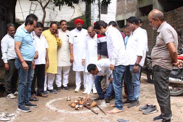 जुनेजा ने किया विकास कार्यों का भूमिपूजन