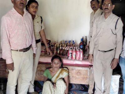 23.755 बल्क लीटर अवैध शराब के साथ महिला गिरफ्तार