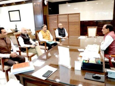 मुख्यमंत्री चौहान से मिले 4 देशों में पदस्थ भारत के राजदूत