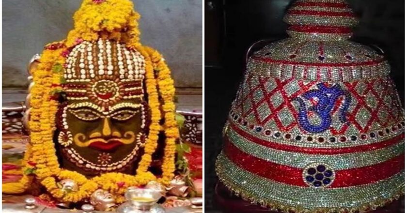 एक भक्त ने भगवान महाकाल को भेंट किया रत्न जड़ित मुकुट