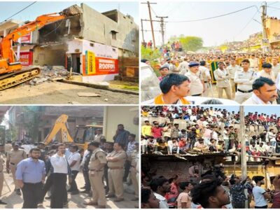 चांचाैड़ा गैंगरेप:सामूहिक दुष्‍कर्म के आरोपितों के मकानों पर चला बुलडोजर