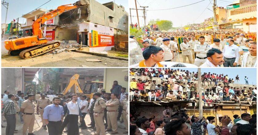 चांचाैड़ा गैंगरेप:सामूहिक दुष्‍कर्म के आरोपितों के मकानों पर चला बुलडोजर