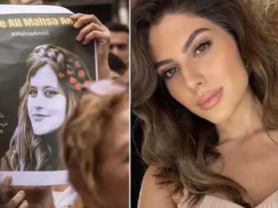 ईरान में हिजाब के विरोध में ईरानी अभिनेत्री एल्नाज नोरोजी ने कपड़े उतारे , पोस्ट किया VIDEO