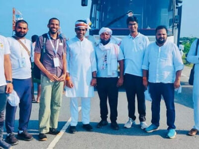 Bharat jodo yatra : राहुल गांधी की भारत जोड़ो यात्रा में MP के नेता एक्टिव, हाथ में हाथ थाम चले साथ