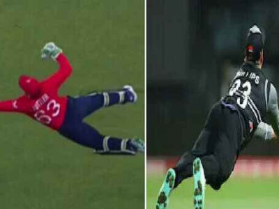 T20 World Cup 2022: सुपर 12 राउंड के पहले दिन पकड़े गए दो शानदार कैच, खिलाड़ियों ने हवा में उड़कर लपकी गेंद