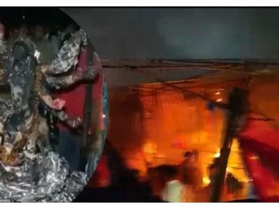 यूपी के भदोही में दुर्गा पूजा पंडाल में लगी आग, 3 बच्चों और 2 महिलाओं की मौत, 64 घायल