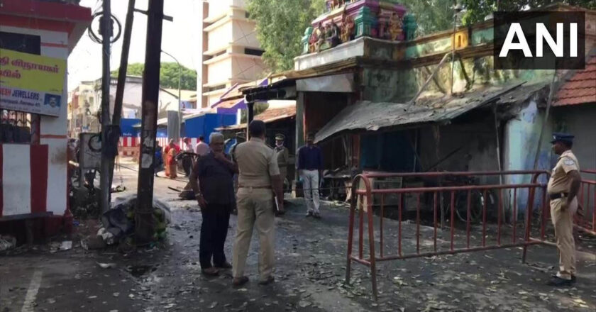 तमिलनाडु सिलिंडर ब्लास्ट में 5 लोगों को किया गया गिरफ्तार, हाई अलर्ट पर पुलिस