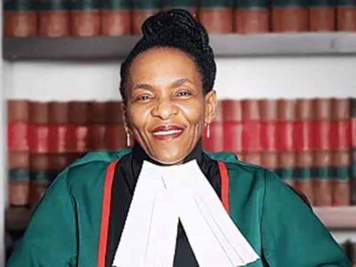 दक्षिण अफ्रीका में पहली बार किसी महिला को प्रधान न्यायाधीश नियुक्त किया गया