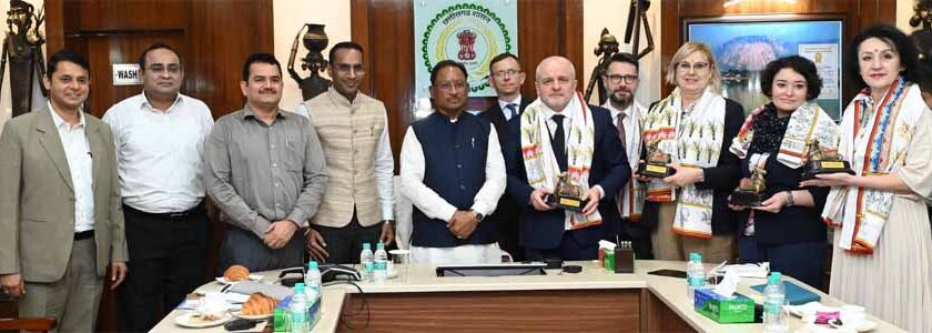 मुख्यमंत्री साय से पोलैंड की विदेशी मामलों की समिति के प्रतिनिधिमंडल ने की मुलाकात