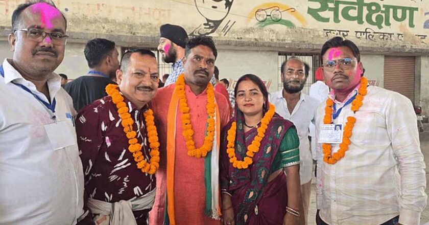 शैलेंद्र निर्मलकर ने जीती तखतपुर पार्षद सीट, पहले कभी मुडंवाया था सिर