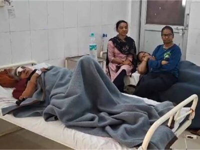 पन्ना-पहाड़ीखेरा मार्ग पर सड़क हादसा, 10 फिट गहरे गड्डे में गिरी कार, 6 लोग घायल