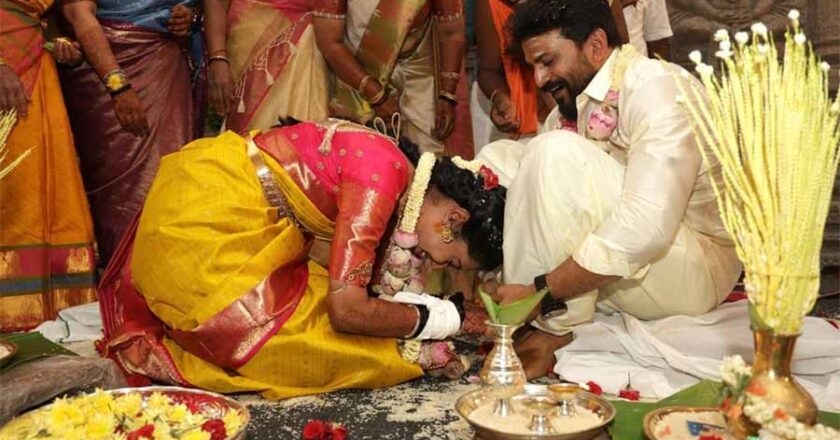 डॉक्टर धन्याथा से पारंपरिक रीति-रिवाजों के साथ ‘पुष्पा 2’ के जॉली रेड्डी ने रचाई शादी